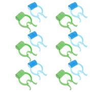 Vaguelly Pince Nasale Portable 12 Pièces, Clips de Soins pour Épistaxis | EVA et Pom, Design Antidérapant, Compact pour Voyage, 12 Pinces Bleues et Vertes