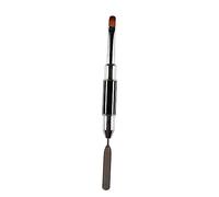 Vaguelly Pinceau à Ongles à Double Tête pour Nail Art Outil de Poussière Dégradé Accessoires pour Gel UV et Pratique et Portable pour Créations Fines