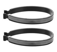 Vaguelly Pinces à Pantalon de Vélo Réfléchissantes Design Multifonctionnel Simple et Pratique 2pcs en Plastique pour Cyclisme et Sorties Nocturnes