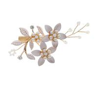 Vaguelly Pins à Cheveux Dorées Accessoires De Cheveux Pour Mariée Pour Mariage Fleur Alliage De Zinc Perles Plastique