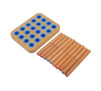 Vaguelly Planche Bois de Rééducation pour Doigts avec Chevilles Outil de Thérapie pour la Dextérité Coordination Œil Main pour Réhabilitation à et Centre