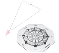 Vaguelly Planche de Divination en Acrylique Transparente Pendentif Cristal, Décoration de Table Compacte pour Ambiance Mystérieuse la Maison Jardin