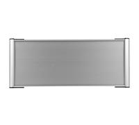Vaguelly Plaque Signalétique en Alliage D'aluminium Double Face 12 X 28 Cm pour Porte de Bureau Panneau de Porte Vierge Personnalisable Professionnelle pour Signalisation Intérieure