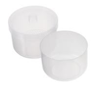 Vaguelly Plateau de Nettoyage pour Outils à Ongles Transparent Boîte de Réutilisable pour Pinces à Épiler et Têtes de Meulage Récipient pour Accessoires de Manucure Usage Professionnel ou Maison