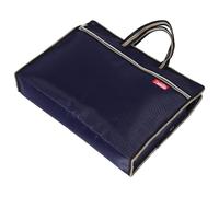 Vaguelly Pochette de classement portable Tissu Oxford Imperméable à Grande Capacité Double Compartiments avec Poignée pour Bureaux et Voyages