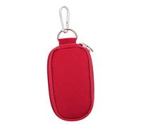 Vaguelly Pochette de Rangement pour Bouteilles D'huiles Essentielles 10 Compartiments Petit Format 2-3 ML Protection Résistance la Lumière Paquet Portable pour Aromathérapie Voyage Rouge
