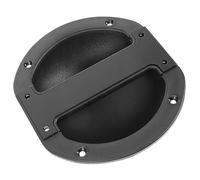 Vaguelly Poignée Encastrée pour Enceinte Acoustique, Accessoire Haut-Parleur, Poignée Ronde Plastique Robuste pour Transport de Scène, Fixation Facile, Couleur Noire, Dimensions 162x185 Mm