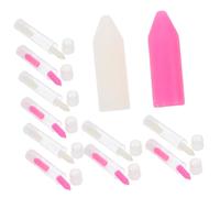 Vaguelly Pointes De Cire Pour Manucure Cure-pierres à Décoration Lot De 12 Embouts De Remplacement Blanc Et Rose Matériaux Sûrs Pour Travaux De Nail Art Diy