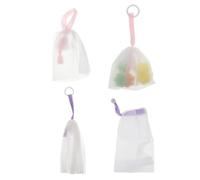 Vaguelly Portable Foaming Face Wash Bag Mesh Soap Pouch For Cleansing For All Ages Quick Drying And Travel Friendly