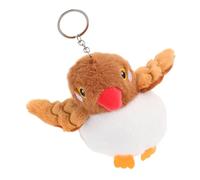 Vaguelly Porte-clés Peluche Perroquet Mignon Pendentif Animal Peluche Pour Sacs Accessoire Thème Pirate Pour Garçon Fille