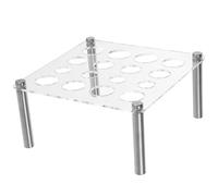 Vaguelly Porte-moules D'échecs en Acrylique Carré, Support Stable Ouvertures Multiples pour Moules en Résine et Silicone, Rangement Polyvalent pour Accessoires de Jeu Soi-même,