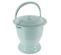 Vaguelly Pot de Chambre Plastique Portable Bleu Antidérapant avec Couvercle, Petit Format 23x23,7 Cm, Urinoir Domestique Réutilisable pour Femmes Enceintes, Garçon et Filles et Personnes
