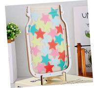 Vaguelly Pot de Récompense Étoile Bois Coloré Système Ludique pour Garçon Fille Outil Motivation Comportement Classe Maison
