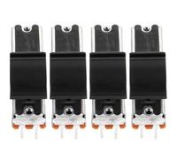 Vaguelly Potentiomètres à Glissière Droite Facile à Utiliser et Entretenir Lot de 4 Potentiomètre Linéaire Coulissant en Abs et Métal pour Console Dj