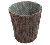 Vaguelly Poubelle créative panier à linge en filet sale chic seau de rangement poubelles décoration maison panier de rangement panier à linge tressé panier polyvalent corde de papier Coffee