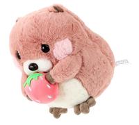 Vaguelly Poupée Marmotte en Peluche Douce 30 CM Rose Doudou Bébé pour Garçon et Filles Peluche Décorative Légère 04 Kg Présent Anniversaire et Veilleuse Apaisante