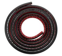 Vaguelly Profilé Autocollant Quart de Rond Flexible en Pvc 3 Mètres, Bande D’étanchéité Décorative Noire pour Angles, Escaliers et Sol de Salle de Bain, Moulure de Bord de Plancher