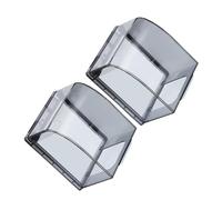 Vaguelly Protection Prise Électrique Extérieure 2 Pièces Couvercle Plastique Rigide Noir Transparent Surélevé Étanche Anti-Poussière Usage Prolongé pour Maison Bureau Extérieur