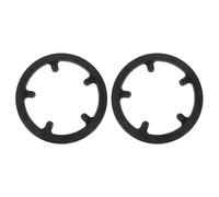 Vaguelly Protège-Plateau de Vélo 2pcs en Plastique Noir, Cache Pignon Vélo, pour VTT et Déplacements en Ville