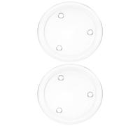 Vaguelly Récipients À Bougies En Verre Assiettes À Bougies Simples Petits Dessous De Plat Pour Bougies Piliers Assiettes Porte-bougies Pour Le Dîner