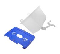 Vaguelly Réservoir D'eau Mural en Plastique 12,5 L avec Couvercle, Format Moyen 35,5 X 30,5 X 30,5 Cm, pour Salle de Bain et Station de Shampoing, Installation Murale Compacte et Facile