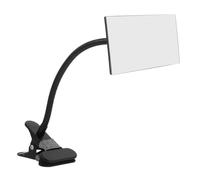 Vaguelly Rétroviseur caméra de voiture à clip pour moniteur, miroir réglable, vue arrière, angle ajustable, clarté HD, carré, noir, pour bureau