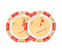 Vaguelly Roue De Grossesse Détaillée En 2 Parties : Suivi Du Développement Fœtal, Suivi Du Développement Fœtal, Guide Et Chronologie De La Grossesse Pour Les Futures Mamans.