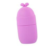 Vaguelly Rouleau De Glace Visage Yeux En Silicone Violet, Massage Facial Froid, Outil De Beauté Féminin, Soin Apaisant Pour Peaux Sensibles Couvercle De Protection