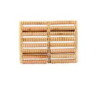 Vaguelly Rouleau de Massage en à 8 Rangées Masseur pour Pieds Fatigue Amélioration Circulation Outil de Relaxation Design Ergonomique pour Adultes