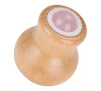 Vaguelly Rouleau De Massage Facial En Jade Poignée En Bois Pour Visage Et Yeux Roll-on Anti-poches Outil De Beauté Visage Peau Détente Quotidienne