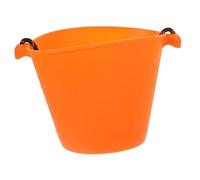 Vaguelly Seau D'extérieur Pliable en Silicone 1,5 l Orange Polyvalent pour Garçon Et Filles Portable, Résistant, Adapté Plage, Bain Et Camping
