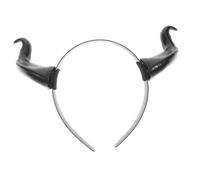 Vaguelly Serre-tête Cornes de Buffle Plastique Accessoire Costume Médiéval pour Fête Carnaval Cosplay