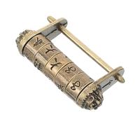 Vaguelly Serrure à Code Chinoise Vintage Style Ancien Cadenas à Combinaison pour Meuble Boîte à Bijoux et Valise Design Rétro Portable Déverrouillage par Chinois Traditionnels