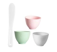 Vaguelly Set Bol Mélangeur Silicone pour Masque Visage DIY avec Spatule Bol Souple et Flexible pour Masque Boue Usage Maison et Institut de Beauté Plusieurs Couleurs Disponibles