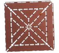 Vaguelly Sol extérieur Pont tuile étages Puzzle Bande carrelage sslon de Jardin Dalles de Jardin Carreaux de Sol emboîtables Plancher autobloquant pour Balcon Plastique polypropylène