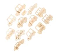 Vaguelly Souvenir De Bébé 13 blocs En Bois Cartes Et Disques Mensuels