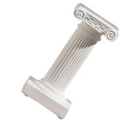 Vaguelly Statue Décorative ou Support de Bougie Original de Colonne Romaine en Résine Blanche, Ornement Élégant Polyvalent pour Décoration D'entrée