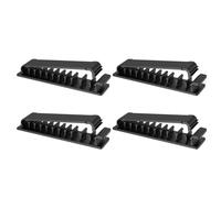 Vaguelly Support de Câble Autocollant Lot de 4 Pièces pour Gestion des Câbles sur Bureau, Mur et Voiture Clips Multiples