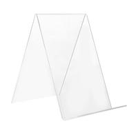 Vaguelly Support de Livre en Acrylique Transparent pour Bureau, Facile à Utiliser et Flexible, Étagère Simple et Décorative pour Salle D'étude ou Bureau