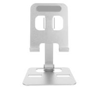 Vaguelly Support de Téléphone en Alliage D'aluminium Pliable Angle Réglable et Base Stable pour Smartphones et Tablettes, pour L'école Maison