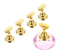 Vaguelly Support D'entraînement pour Manucure en Cristal Rose, Kit 1 Set pour Pratiquer et Perfectionner les Compétences Nail Art à Domicile École