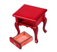 Vaguelly Table De Chevet Miniature Réaliste avec Tiroir Échelle 1/12 Style Campagne Française