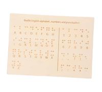 Vaguelly Tableau Apprentissage Braille pour Lettres et Chiffres Outil Éducatif pour Aveugles Support Pédagogique Polyvalent