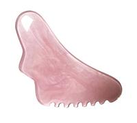 Vaguelly Tableau de gratte de beauté outil de massage outil de grattoir musculaire petit rouleau de massage raclette plaque de grattage portative masseur résine rose