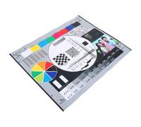 Vaguelly Tableau de Test d'Objectif CCTV 40X30 CM Outil d'Étalonnage des Couleurs pour Moniteurs Mire de Réglage de Mise Point Haute Résolution Testeur Professionnel pour Caméra de