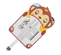 Vaguelly Tableau Musical à Cinq Lignes Portable Motif Singe Carte Éducative Cognitive pour Apprentissage Du Piano Tableau Mobile pour Cours de Solfège Garçon Fille et Débutants