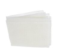 Vaguelly Tapis à Loquet en Maille Plastique Blanc Facile à Couper pour Bricolage DIY Tapis Pratique et Résistant pour Projets Créatifs