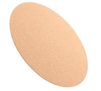 Vaguelly Tapis en Feutrine Platine Vinyle en Liège Khaki pour Tourne-disque, Prévient les Rayures et Réduit les Vibrations, Accessoire pour Amis et Famille