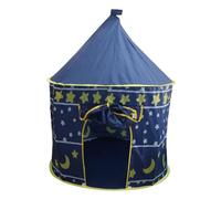 Vaguelly Tente pour Enfants Yourte Intérieure Tente Pop-up pour Enfants Tentes pour Tipi pour Maison De Tente De Bébé Maisonnette pour Tipi Extérieur Blue Polyester