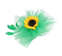 Vaguelly -tête Tournesol Pour Femme Chapeau Fascinateur De Fête Coiffure De Mariage Élégante